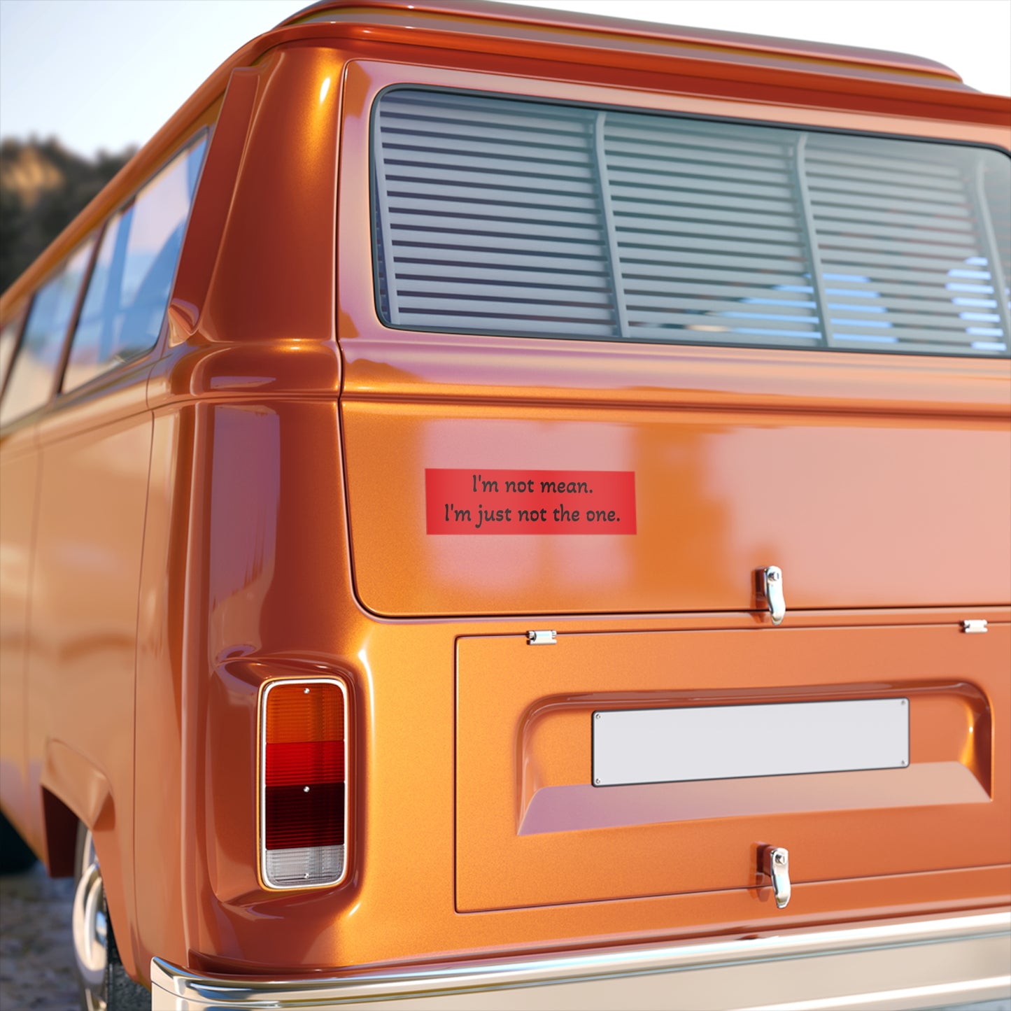 I'm Not The One bumper sticker