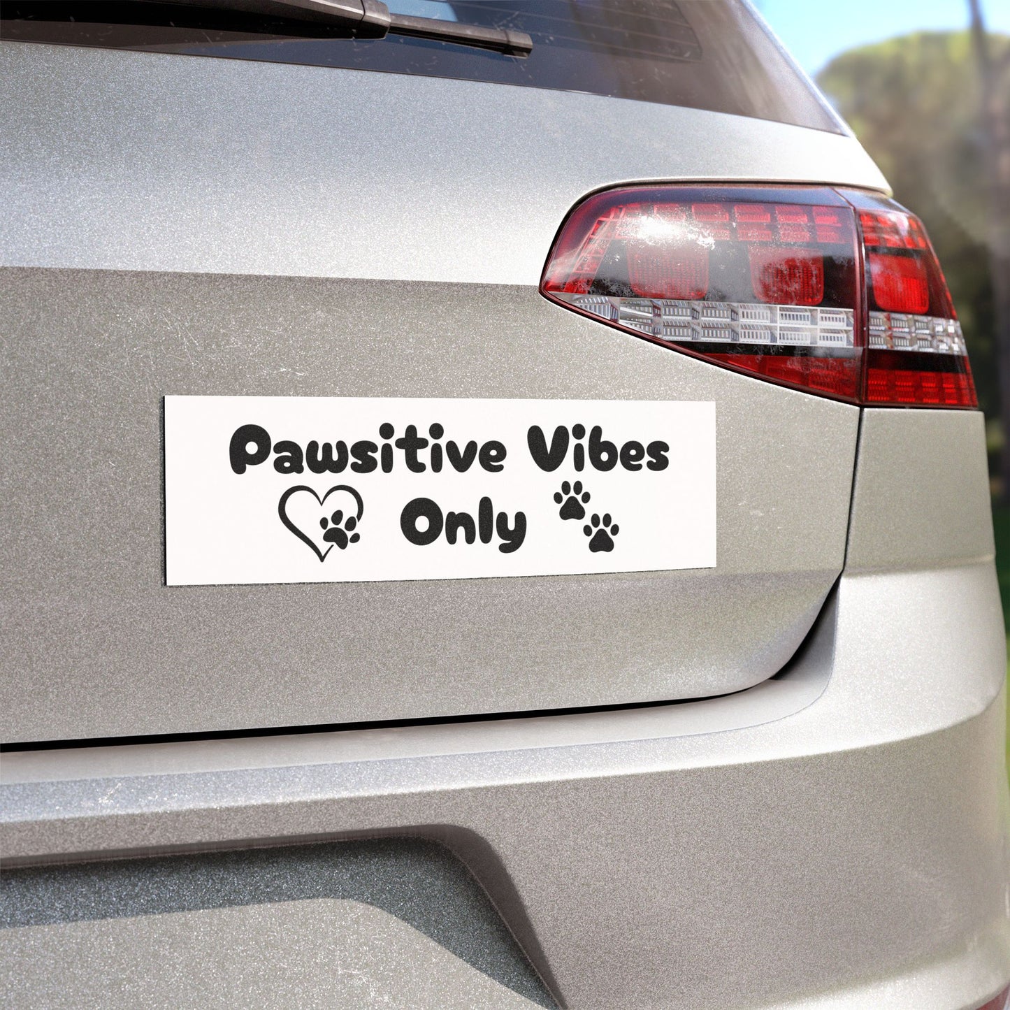 Pawsitive Vibes Car Magnet
